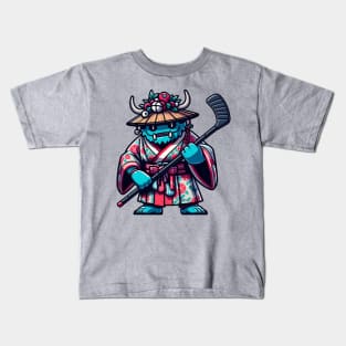 Ice hockey monster Kids T-Shirt